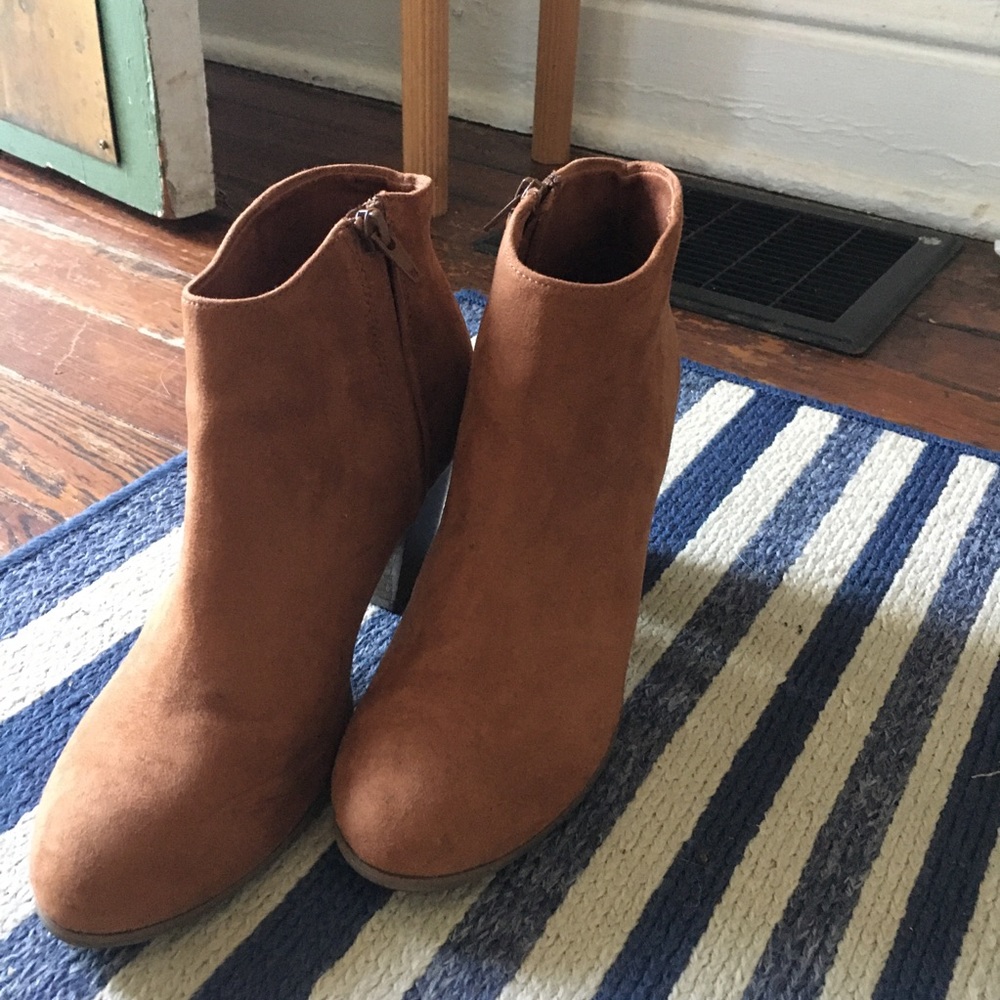 Camel Ankle Booties